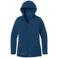 Admiral Blue front - Eddie Bauer Women's Hooded Soft Shell Parka