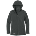 Grey Steel front - Eddie Bauer Women's Hooded Soft Shell Parka