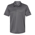 Embroidered Adidas Men's 3-Stripes Chest Polo