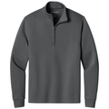 Storm Grey front - Port Authority Wearever Signature Double Pique 1/4-Zip