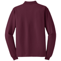 Burgundy back - Port Authority Silk Touch Long Sleeve Polo