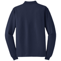 Navy back - Port Authority Silk Touch Long Sleeve Polo
