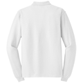 White back - Port Authority Silk Touch Long Sleeve Polo