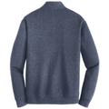 Estate Blue Heather/ Charcoal Heather back - Port Authority Interlock 1/4-Zip