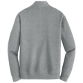 Medium Heather Grey/ Charcoal Heather back - Port Authority Interlock 1/4-Zip