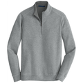 Medium Heather Grey/ Charcoal Heather front - Port Authority Interlock 1/4-Zip