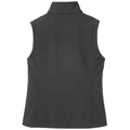 Black Charcoal Heather back - Port Authority Women's Core Soft Shell Vest