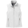 Marshmallow front - Port Authority Women's Core Soft Shell Vest