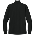 Deep Black back - Port Authority Women's Wearever Signature Double Pique 1/4-Zip
