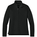 Deep Black front - Port Authority Women's Breakwater 1/4-Zip