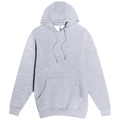 Heather Grey front - Lane Seven Unisex Heavyweight Hoodie Sweatshirt