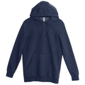 Navy front - Lane Seven Unisex Heavyweight Hoodie Sweatshirt