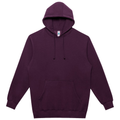 Plum front - Lane Seven Unisex Heavyweight Hoodie Sweatshirt