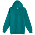 Teal front - Lane Seven Unisex Heavyweight Hoodie Sweatshirt