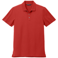 Apple Red front - Mercer+Mettle Stretch Pique Polo