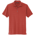 Terracotta front - Mercer+Mettle Stretch Jersey Polo