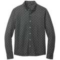 Anchor Grey Geo Diamond front - Mercer+Mettle Stretch Jersey Long Sleeve Shirt