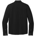 Deep Black back - Mercer+Mettle Stretch Jersey Long Sleeve Shirt