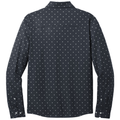 Navy Geo Diamond back - Mercer+Mettle Stretch Jersey Long Sleeve Shirt