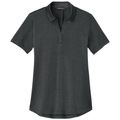 Anchor Grey Heather front - Mercer+Mettle Women's Recharge Jersey Polo
