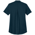 Insignia Blue Heather back - Mercer+Mettle Women's Recharge Jersey Polo