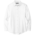 White front - Mercer+Mettle Women's Long Sleeve Stretch Woven Shirt