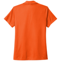 Brilliant Orange back - Nike Women's Dri-FIT Micro Pique 2.0 Polo