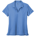 Valor Blue front - Nike Women's Dri-FIT Micro Pique 2.0 Polo