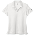 White front - Nike Women's Dri-FIT Micro Pique 2.0 Polo