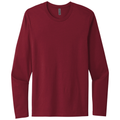 Cardinal front - Next Level Apparel Cotton Long Sleeve Tee