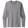 Heather Gray front - Next Level Apparel Cotton Long Sleeve Tee