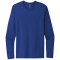 Royal front - Next Level Apparel Cotton Long Sleeve Tee