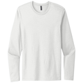 White front - Next Level Apparel Cotton Long Sleeve Tee