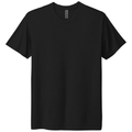Solid Black front - Next Level Apparel Adult Tri-Blend Tee