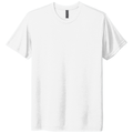 Solid White front - Next Level Apparel Adult Tri-Blend Tee