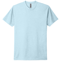 Ice Blue front - Next Level Apparel Adult CVC Tee