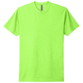 Neon Green front - Next Level Apparel Adult CVC Tee