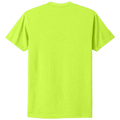 Neon Yellow back - Next Level Apparel Adult CVC Tee