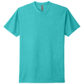 Tahiti Blue front - Next Level Apparel Adult CVC Tee