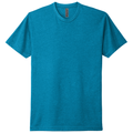 Turquoise front - Next Level Apparel Adult CVC Tee