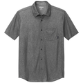 Blacktop Heather front - OGIO Extend Short Sleeve Button-Up