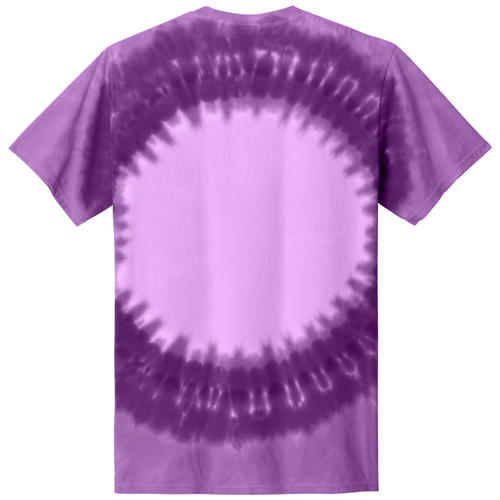 Purple back - Port & Co Window Tie-Dye Tee PC149