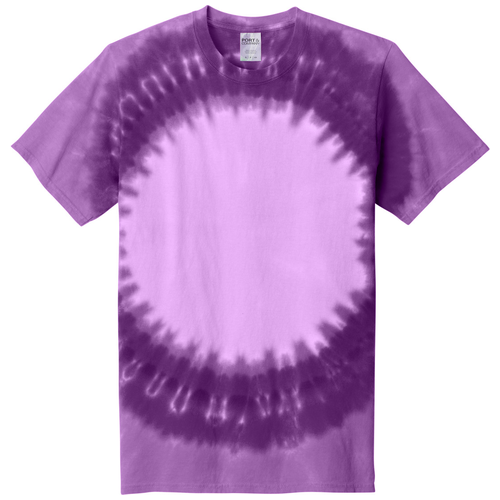 Purple front - Port & Co Window Tie-Dye Tee PC149