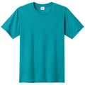 Bright Aqua front - Port & Co Fan Favorite Tee
