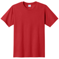 Bright Red front - Port & Co Fan Favorite Tee