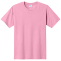Candy Pink front - Port & Co Fan Favorite Tee