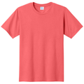 Coral front - Port & Co Fan Favorite Tee