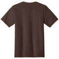 Dark Chocolate Brown back - Port & Co Fan Favorite Tee