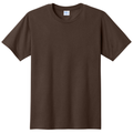 Dark Chocolate Brown front - Port & Co Fan Favorite Tee