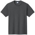 Dark Heather Grey front - Port & Co Fan Favorite Tee